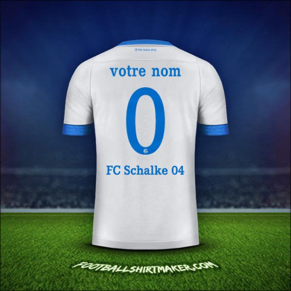 Maillot Schalke 04 Cup 2018/19 Extérieur -  votre nom - 0