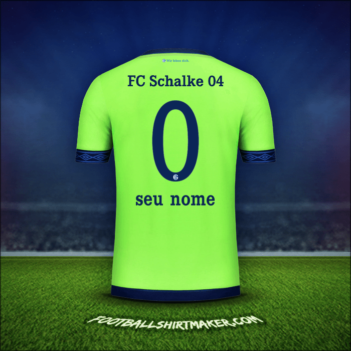 Camisa Schalke 04 2018/19 Terceira -  seu nome - 0