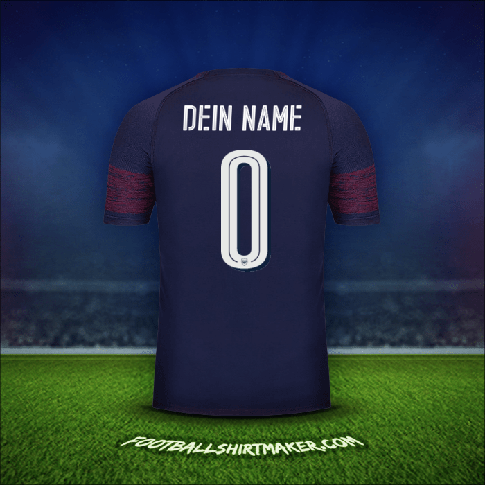Trikot Arsenal Cup 2018/19 Auswärts -  dein name - 0