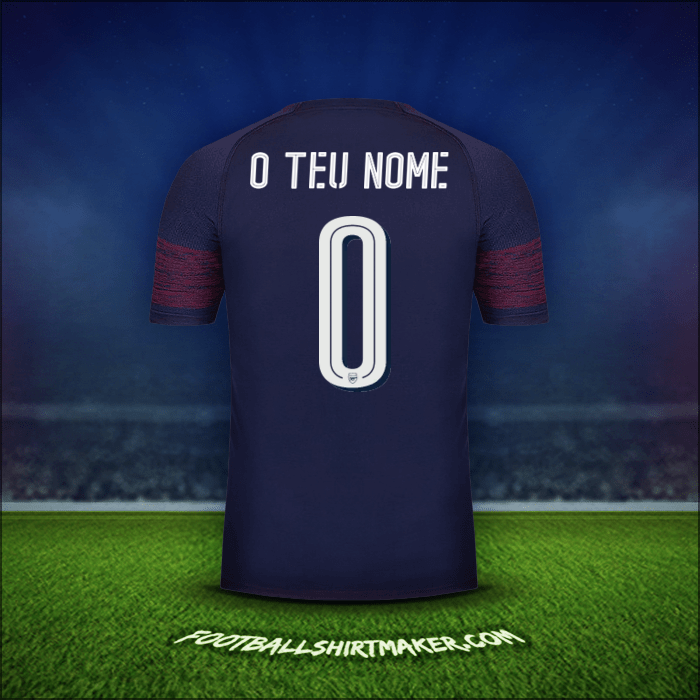 Camisola Arsenal Cup 2018/19 Alternativa -  o teu nome - 0