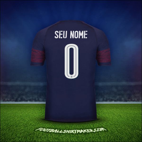 Camisa Arsenal Cup 2018/19 Alternativa -  seu nome - 0