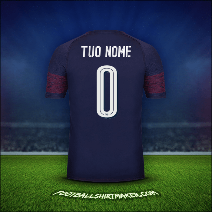 Maglia Arsenal Cup 2018/19 Seconda -  tuo nome - 0