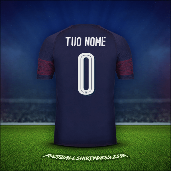Maglia Arsenal Cup 2018/19 Seconda -  tuo nome - 0