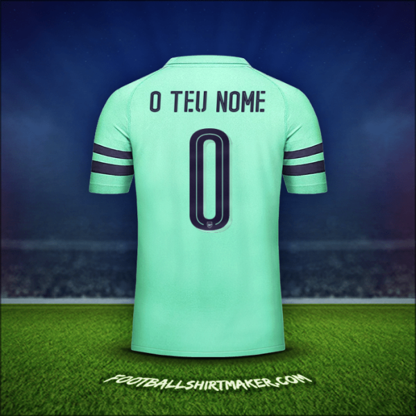 Camisola Arsenal Cup 2018/19 Terceira -  o teu nome - 0