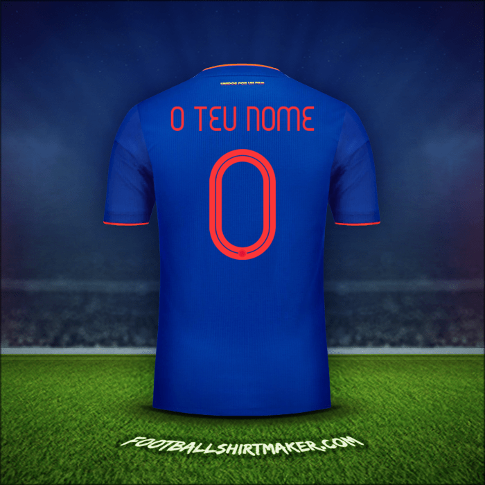 Camisola Colômbia 2019 Alternativa -  o teu nome - 0