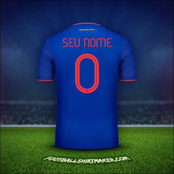 Camisa Colômbia 2019 Alternativa -  seu nome - 0