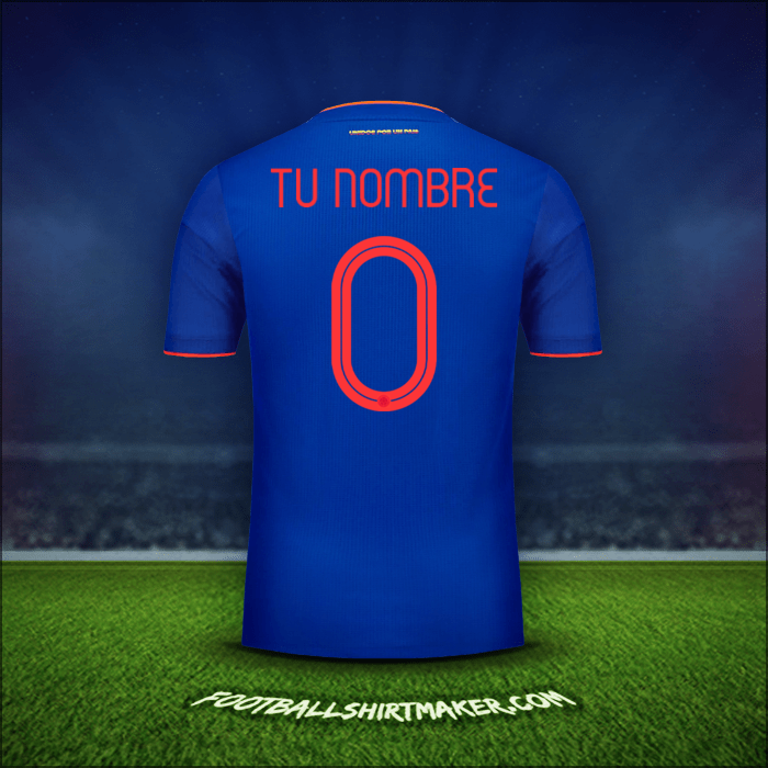 Camiseta Colombia 2019 Visita -  tu nombre - 0