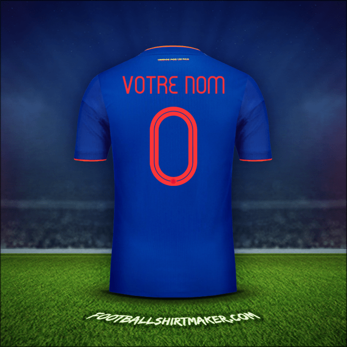 Maillot Colombie 2019 Extérieur -  votre nom - 0
