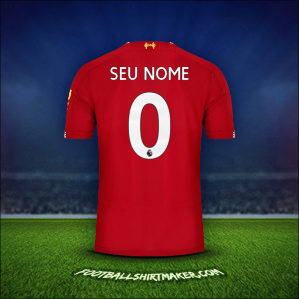 Camisa Liverpool FC 2019/20 -  seu nome - 0