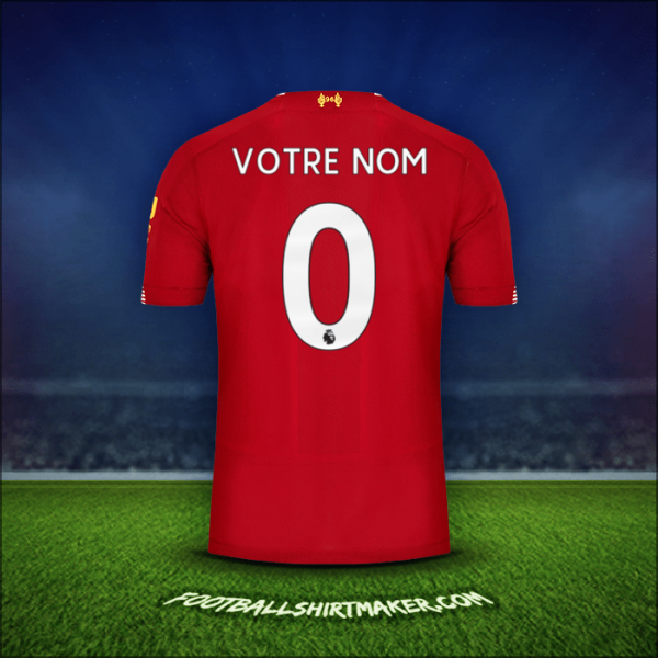 Maillot Liverpool FC 2019/20 -  votre nom - 0