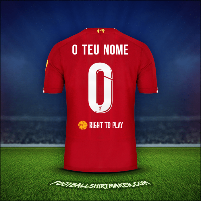 Camisola Liverpool FC Cup 2019/20 -  o teu nome - 0