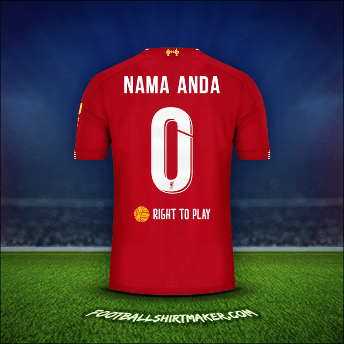 Jersey Liverpool FC Cup 2019/20 -  nama anda - 0