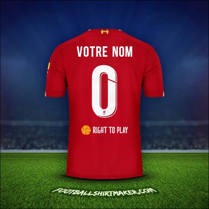 Maillot Liverpool FC Cup 2019/20 -  votre nom - 0