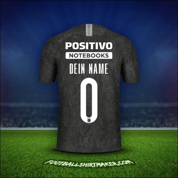 Trikot Corinthians Sudamericana 2019 Auswärts -  dein name - 0