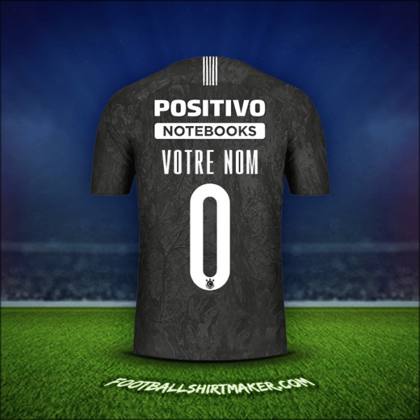 Maillot Corinthians Sudamericana 2019 Extérieur -  votre nom - 0