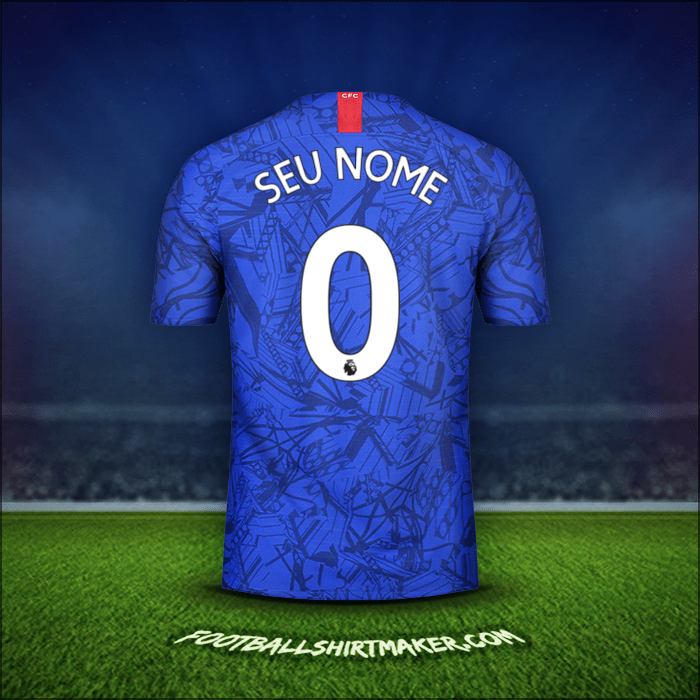 Camisa Chelsea 2019/20 -  seu nome - 0