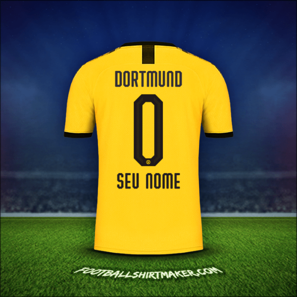Camisa Borussia Dortmund 2019/20 -  seu nome - 0