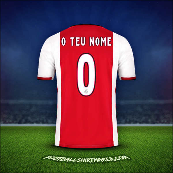 Camisola AFC Ajax 2019/20 -  o teu nome - 0