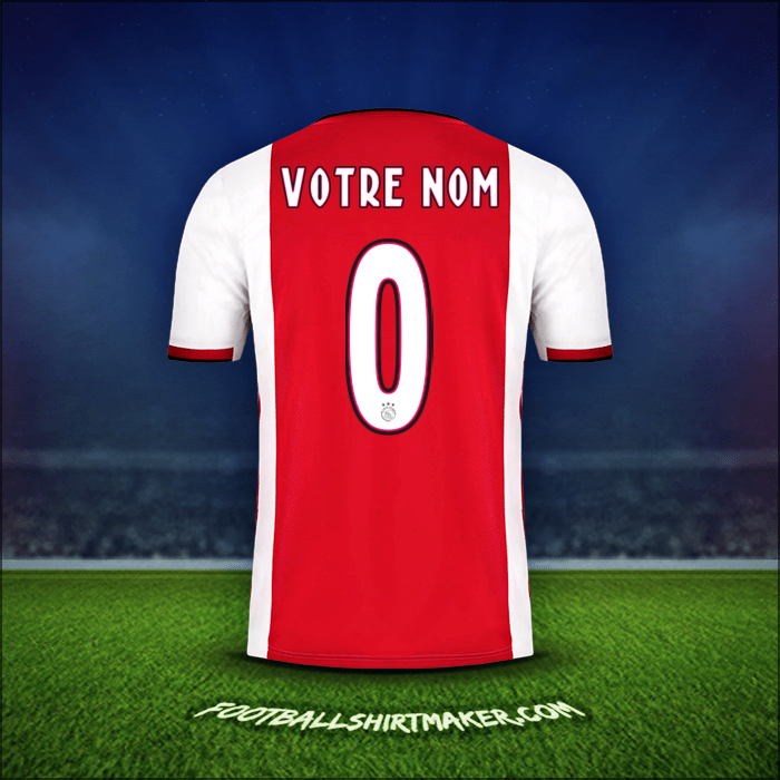 Maillot AFC Ajax 2019/20 -  votre nom - 0
