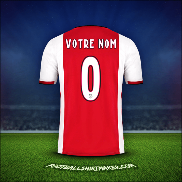 Maillot AFC Ajax 2019/20 -  votre nom - 0