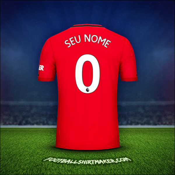 Camisa Manchester United 2019/20 -  seu nome - 0