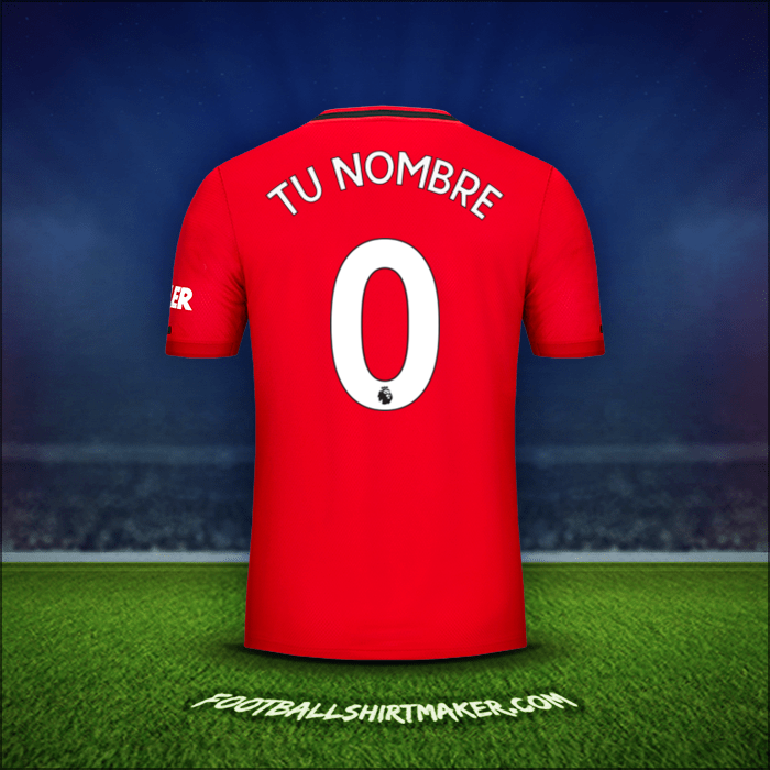 Camiseta Manchester United 2019/20 -  tu nombre - 0