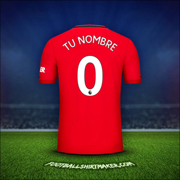 Camiseta Manchester United 2019/20 -  tu nombre - 0
