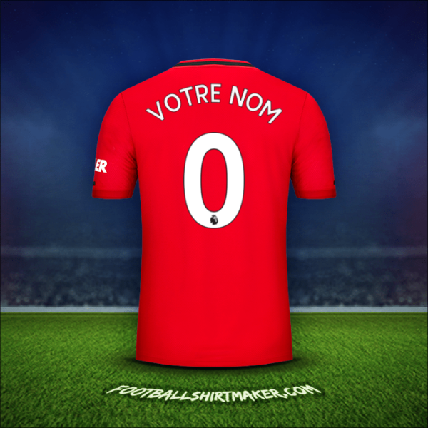 Maillot Manchester United 2019/20 -  votre nom - 0