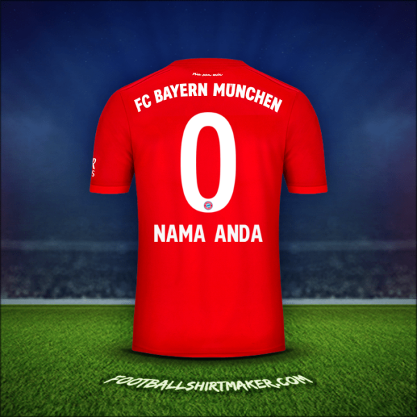 Jersey FC Bayern Munchen 2019/20 -  nama anda - 0