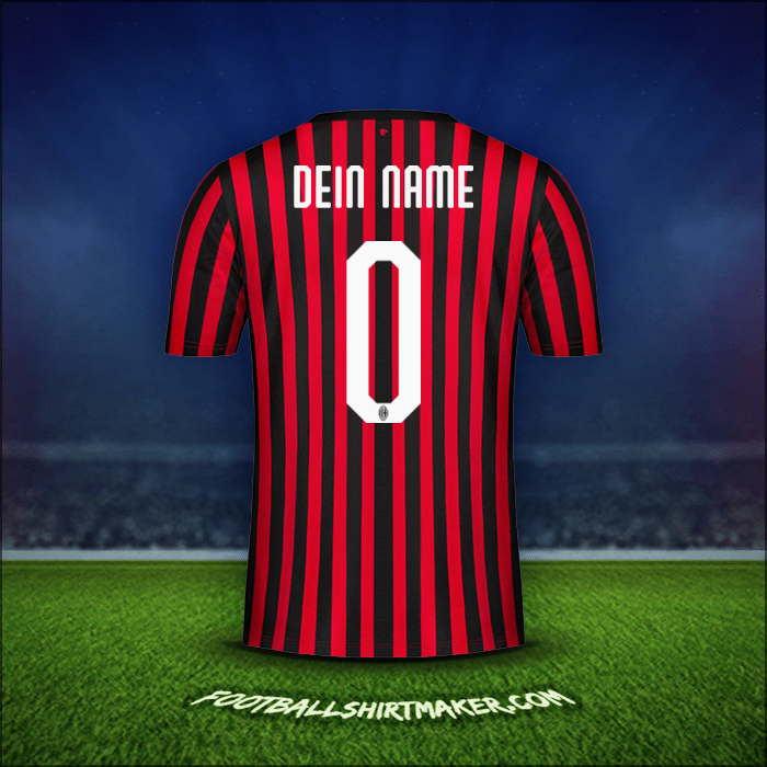 Trikot AC Milan 2019/20 -  dein name - 0
