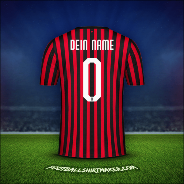 Trikot AC Milan 2019/20 -  dein name - 0