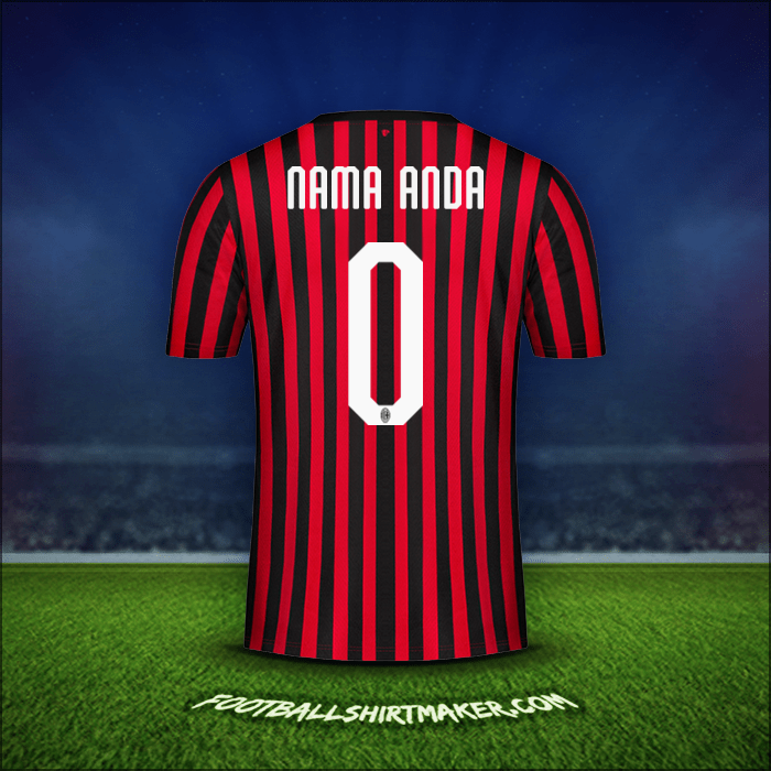 Jersey AC Milan 2019/20 -  nama anda - 0