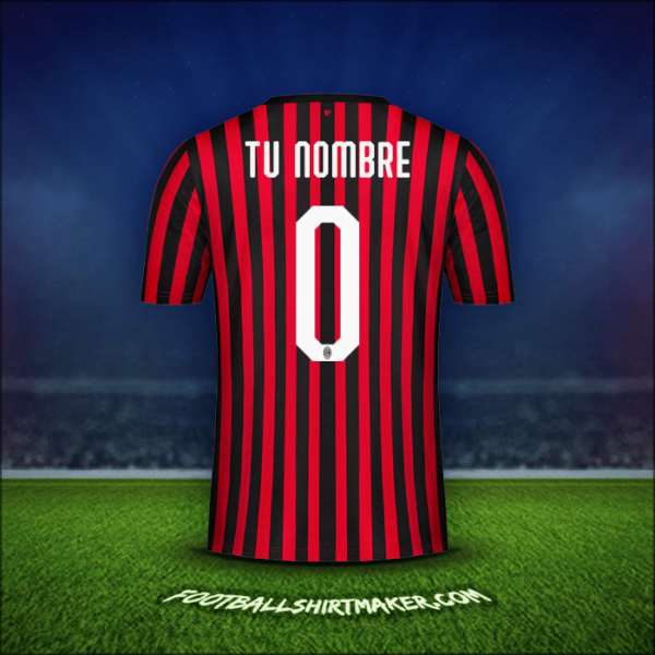 Camiseta AC Milan 2019/20 -  tu nombre - 0