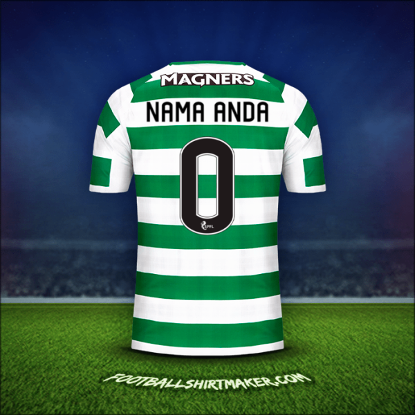 Jersey Celtic FC 2018/19 -  nama anda - 0