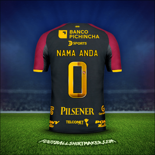 Jersey Barcelona SC 94 Tahun -  nama anda - 0
