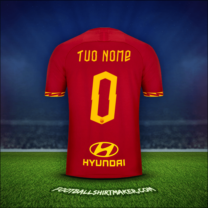 Maglia AS Roma 2019/20 -  tuo nome - 0