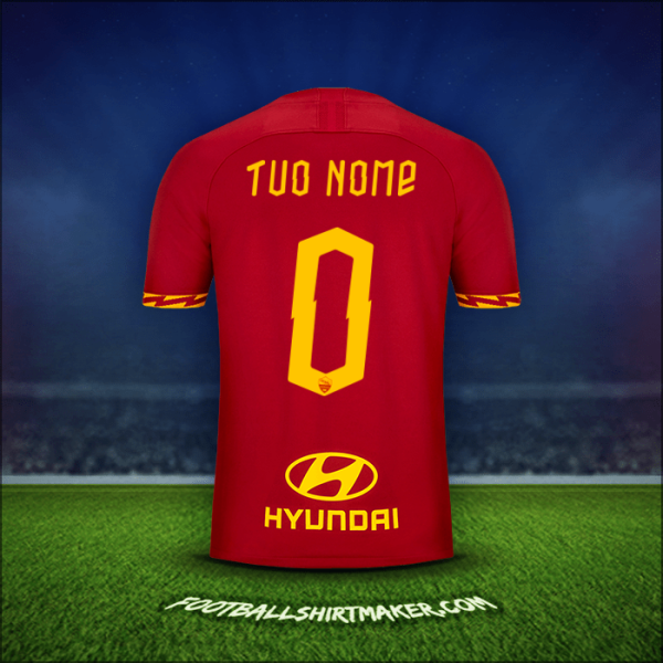 Maglia AS Roma 2019/20 -  tuo nome - 0