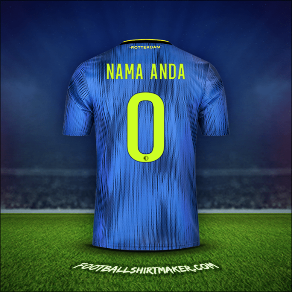 Jersey Feyenoord Rotterdam 2019/20 Alternatif -  nama anda - 0