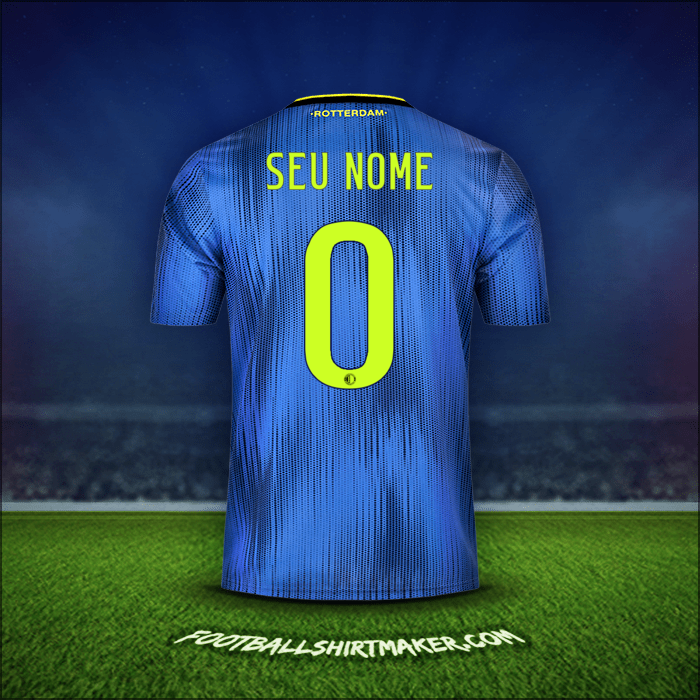 Camisa Feyenoord Rotterdam 2019/20 Alternativa -  seu nome - 0
