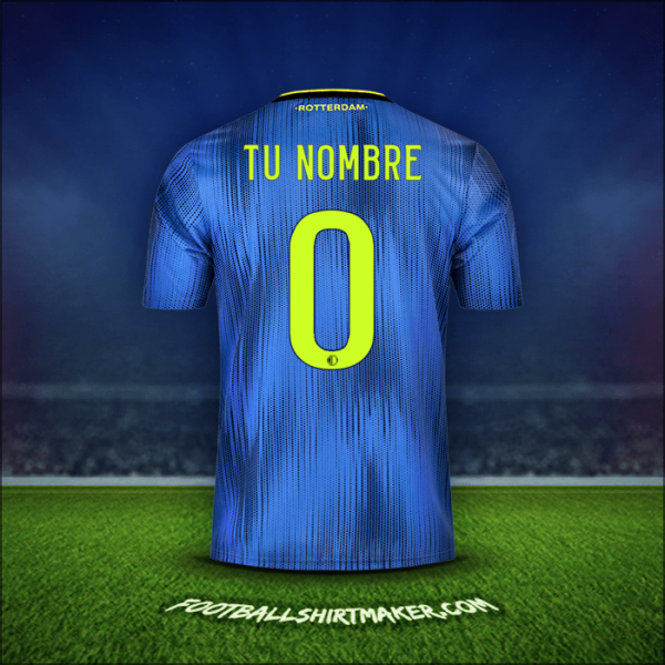 Jersey Feyenoord Rotterdam 2019/20 Visita -  tu nombre - 0