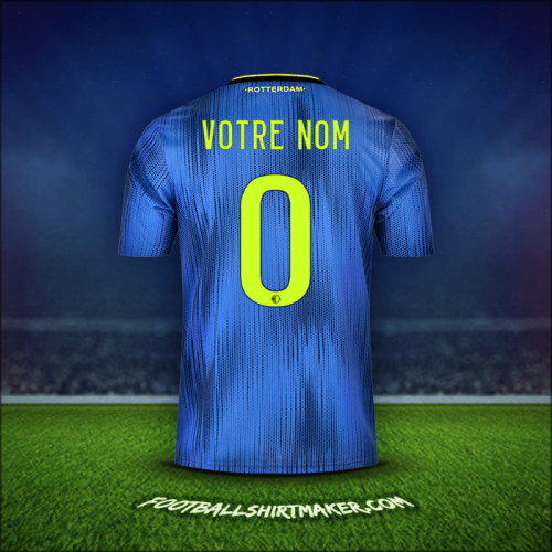 Maillot Feyenoord Rotterdam 2019/20 Extérieur -  votre nom - 0