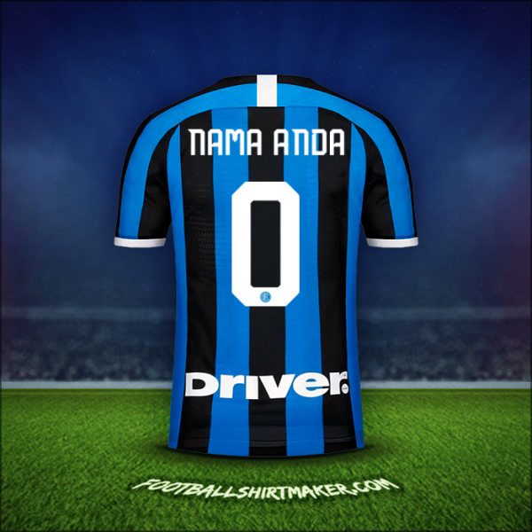 Jersey Inter 2019/20 -  nama anda - 0