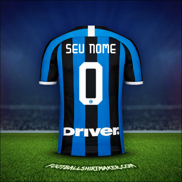 Camisa Inter 2019/20 -  seu nome - 0
