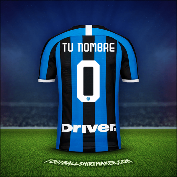 Camiseta Inter 2019/20 -  tu nombre - 0