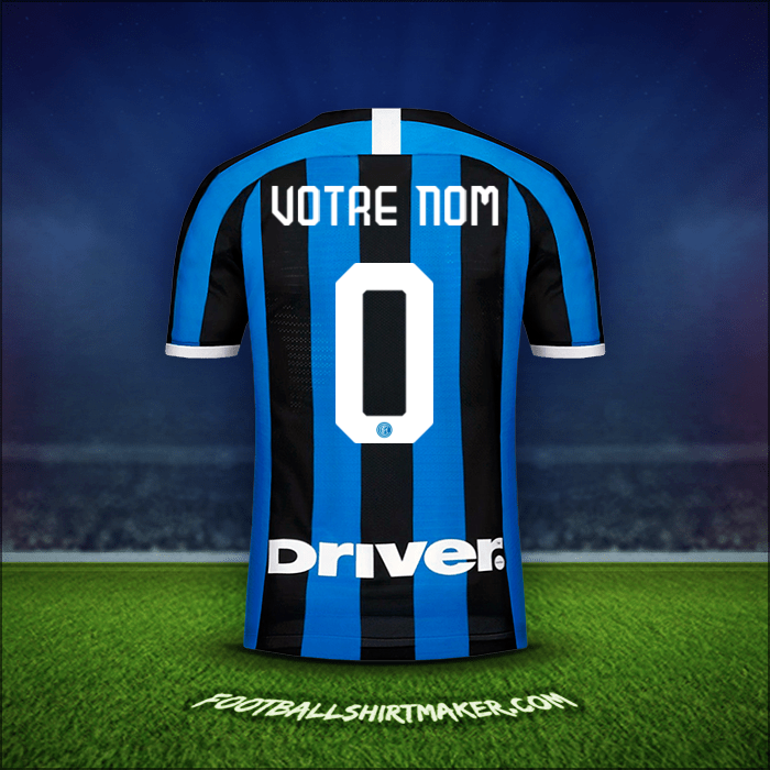 Maillot Inter 2019/20 -  votre nom - 0
