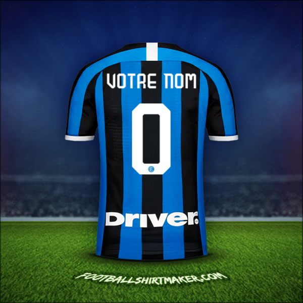 Maillot Inter 2019/20 -  votre nom - 0