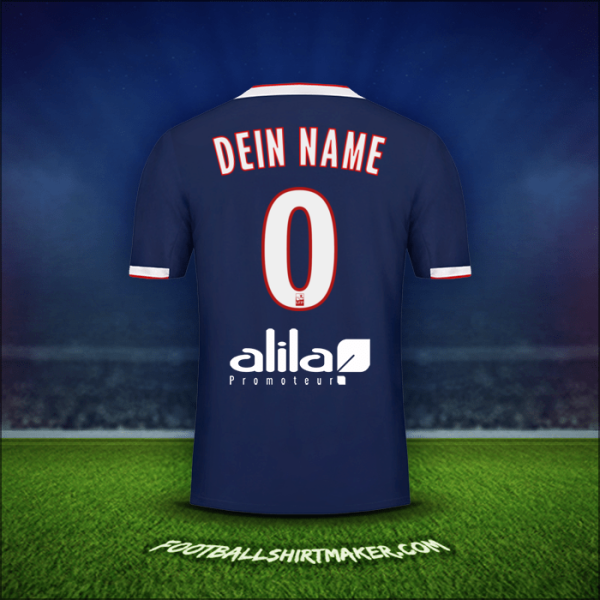 Trikot Olympique Lyon 2019/20 Auswärts -  dein name - 0