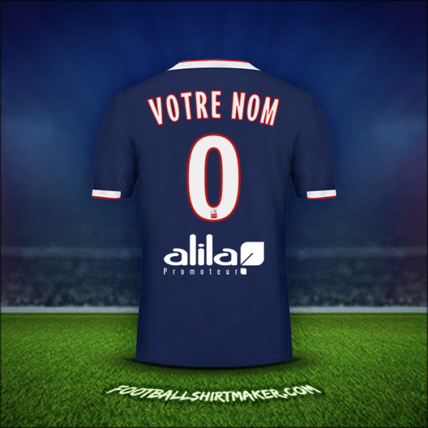 Maillot Olympique Lyon 2019/20 Extérieur -  votre nom - 0