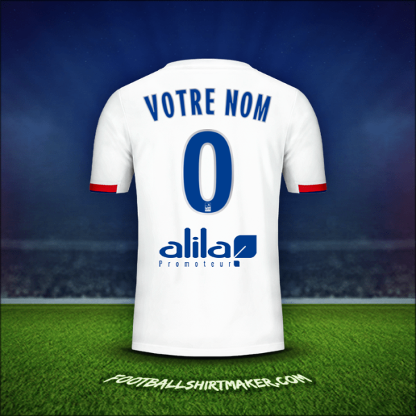 Maillot Olympique Lyon 2019/20 -  votre nom - 0
