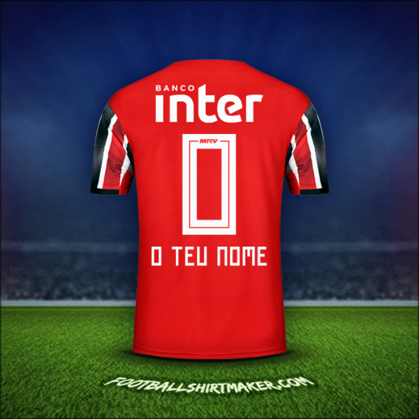 Camisola Sao Paulo FC 2019/20 Alternativa -  o teu nome - 0